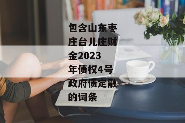 包含山东枣庄台儿庄财金2023年债权4号政府债定融的词条