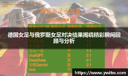 德国女足与俄罗斯女足对决结果揭晓精彩瞬间回顾与分析