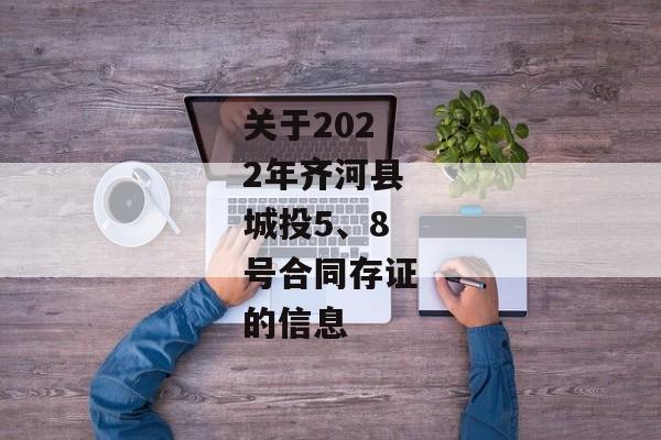 关于2022年齐河县城投5、8号合同存证的信息